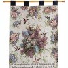 Manual Woodworkers and Weavers Spanish Scripture Wall Hanging with Hummingbird Floral Design, 26x36 Inches, Woven Cotton Inspirational Tapestry - 2 of 3