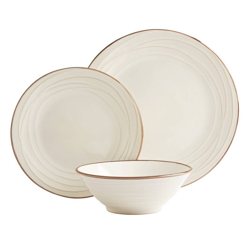 12pc Stoneware Olivia Dinnerware Set White - Tabletops Gallery, 3 of 10