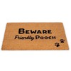 BirdRock Home Friendly Pooch Coir Front Door & Entry Doormat - 18" x 30" - image 2 of 4