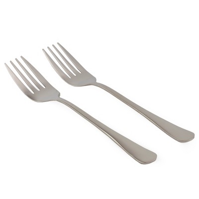 Cornucopia Brands Serving Utensils Set; Buffet & Banquet Classic Stainless Steel Serving Spoons/Forks
