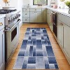 Fulvari Washable Indoor Runner Rug with Rubber Backing,Modern Geometric Patchwork Aesthetic Carpet for Bedroom,Hallway - 3 of 4