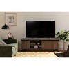 South Shore Flam TV Stand for TVs up to 60" Natural Walnut: Laminated Particle Board Media Console - 2 of 4