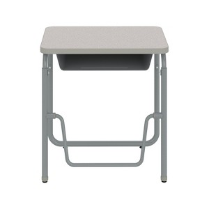 Safco AlphaBetter 28"" Student Desk Pebble Gray (1224GR)  - 1 of 4