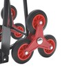 NAYSAYE Stair Climbing Hand Truck Folding Dolly with Telescoping Handle for Home and Office Use, Black+Red, 17.2"*17.3"*48.2" - 4 of 4