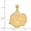 Black Bow Jewelry 14k Yellow Gold North Carolina Tar Heels NCAA Large Pendant - 2 of 3