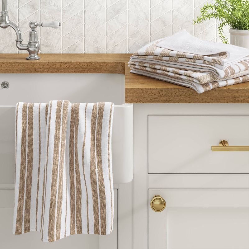 5pk Cotton Assorted Kitchen Towels - Threshold™, 3 of 11