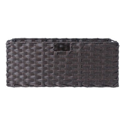 Melanie Chocolate Woven Polypropylene Foldable Basket Set