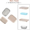 Aoibox Leakproof Travel Soap Holder Dish, Portable Soap Case for Shower, Gym, Dorm, Bathroom, Camping Essentials, Khaki - 2 of 4