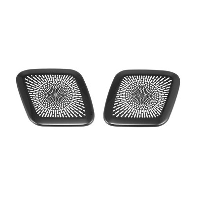 Unique Bargains Rear Door Speaker Audio Cover Stereo Loudspeaker Trim for Honda Civic 11th 2022 Matte Black 2pcs