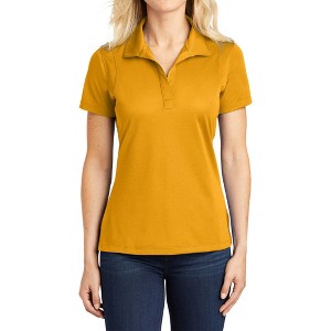 Mafoose Women's Short Sleeve Sport-Wick Smooth Micropique Polo T-shirt - 1 of 4