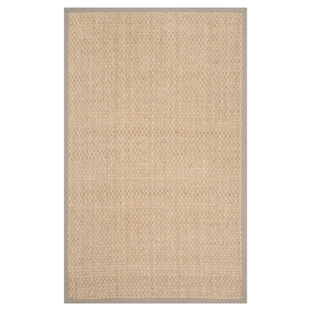2'x3' Basket Weave Accent Rug Natural/Gray - Safavieh
