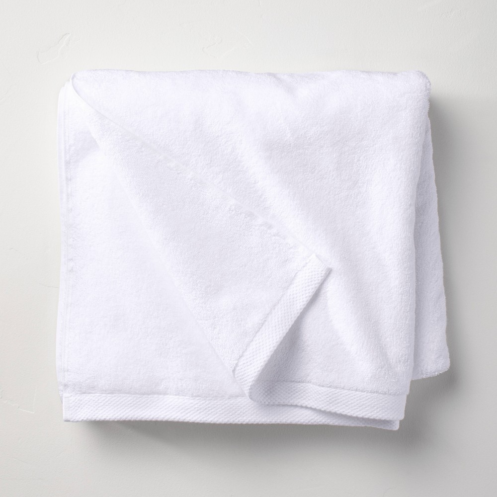 Photos - Towel Organic Bath  White - Casaluna™