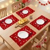 REGALWOVEN Love Hearts Placemats Set of 6, Happy Valentine's Day Dining Table Place Mats, Wedding Anniversary Holiday Decor - 3 of 4