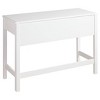 Othello Home Office Small Desk White - Signature Design by Ashley: Parsons-Style, Single Drawer Storage - 3 of 4