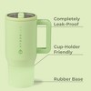 HydroJug Traveler - Water Bottle with Handle & Flip Straw - Leak Resistant Tumbler, Insulated, Stainless Steel & Rubber Base - 2 of 4