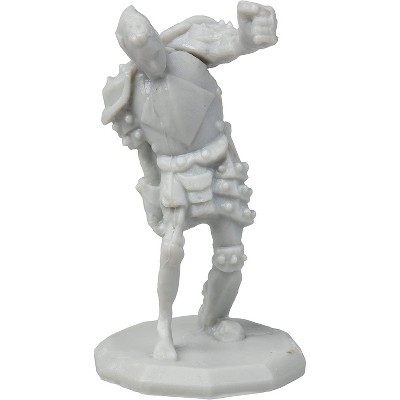 28 Gray Paintable Fantasy Mini Figures for RPG Games