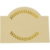 Sparkle and Bash 100-Pack Brown Kraft Blank Seating Name Tent Cards Table Number Signs Place Cards, 3.5 x 2.7 in - 4 of 4