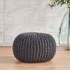 Moro Handcrafted Modern Cotton Pouf - Christopher Knight Home - 2 of 3