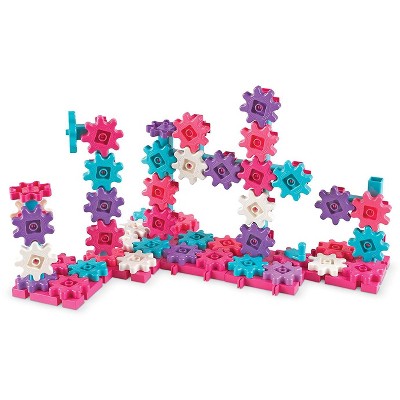 Learning Resources Gears! Gears! Gears! Deluxe Building Set, 100 Pieces, Pink