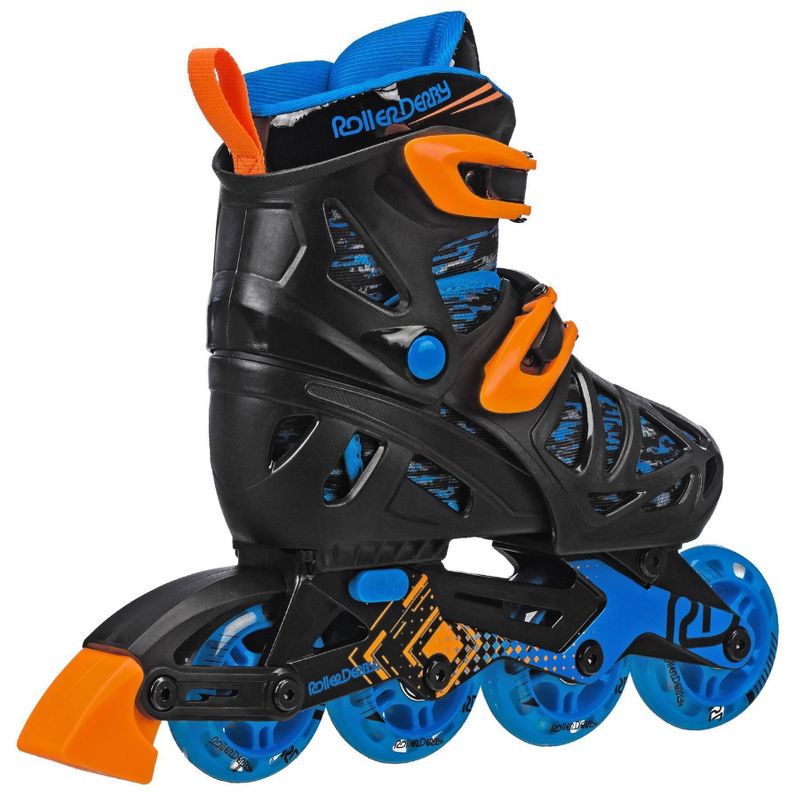 Roller Derby Tracer Kids' Adjustable Inline Skate - Black/Blue, 3 of 7
