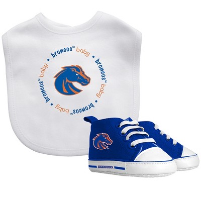 Baby Fanatic 2 Piece Bid and Shoes - NCAA Boise State Broncos - White Unisex Infant Apparel
