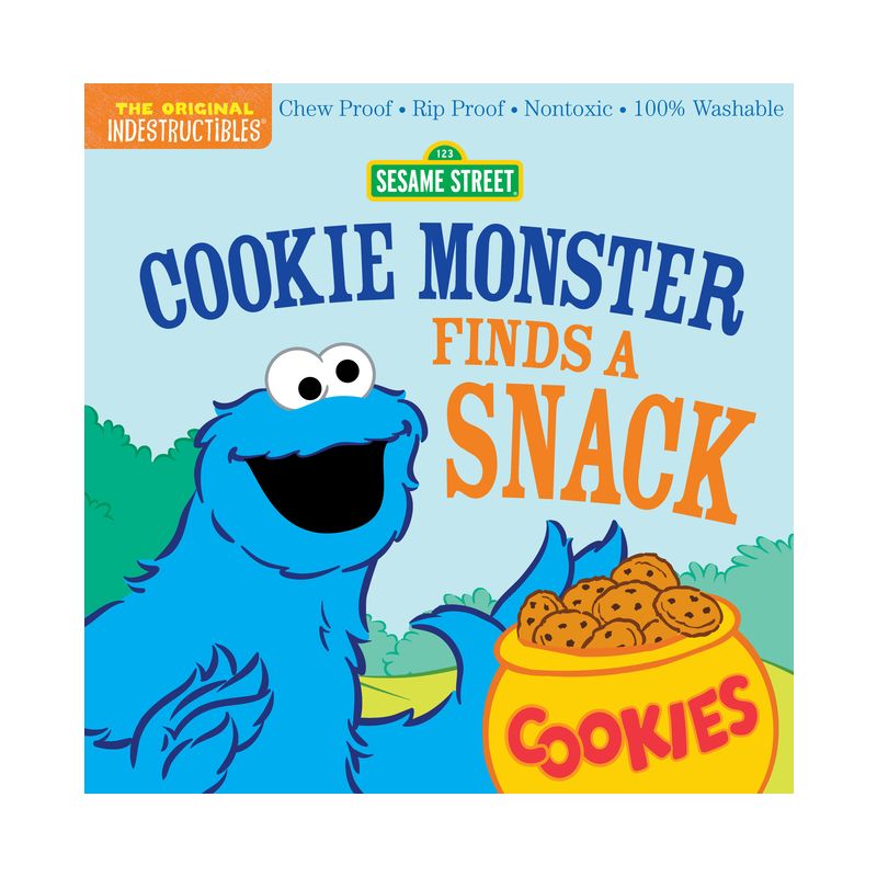 Indestructibles: Sesame Street: Cookie Monster Finds a Snack - (Paperback), 1 of 2
