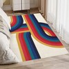 COZONY Washable Runner Mat, Non-Slip Low Pile, Abstract Pattern Rug for Hallway, Kitchen, Laundry Room - 4 of 4