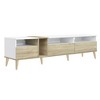 GlasFlength TV Stands and Consoles, Stylish Entertainment Center for Living Rooms, Modern Designs, Multicolored,70.86”*15.75”*18.89" - 4 of 4