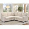 Aukfa 5-Piece L-Shaped Sectional Sofa Bed with Pull-Out Sleeper & Storage - Convertible Corduroy Couch with USB Charging - 2 of 4