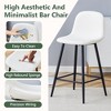 NicBex Set of 2 Bar Stools for Kitchen Island,Integrated Design Counter Bar Stools with Back and Metal Legs,Bar Chairs for Dining Rooms,Kitchens - 4 of 4