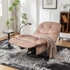 CAVINAS Upholstered Recliner Chair with Mobile Phone Holder, Oversized Swivel Gliding Rocking Chair, Gold-stamped Velvet Reading Chair, Swivel Chair - 2 of 4