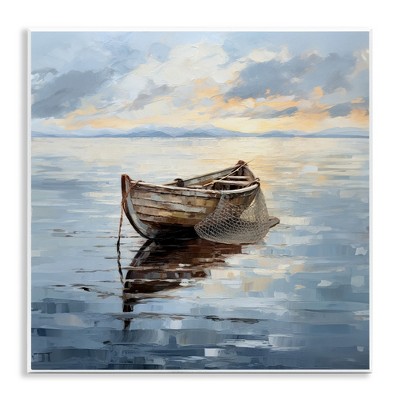 Stupell Industries Fishing Boat Painting, 12" x 12"