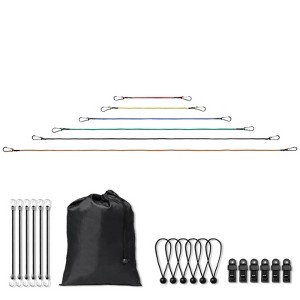 Lot De 30 Sangles élastiques (bungee Cords) Avec Crochets - Multicolore - Marque WORKPRO