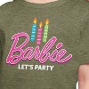 Girls' - Barbie - Let's Party Short Sleeve Graphic T-Shirt - 2 of 4