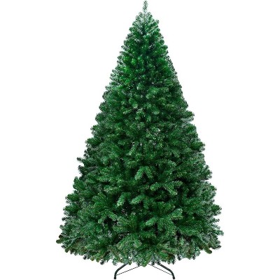 Luupatchy 7.5 Ft Christmas Tree, Artificial Spruce Tree with 1346 Branches and Metal Collapsible Stand