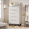 5-Drawer Dresser for Bedroom, 50" Tall Freestanding Vertical Wooden Chest Storage - 2 of 4