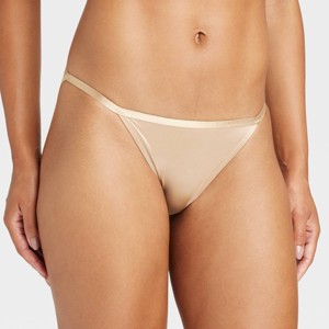 Women's Satin Cheeky Underwear - Auden™ - 1 of 4