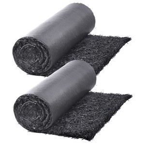 VEVOR Rubber Mulch for Landscaping, 2 Rolls Recycled Rubber Mulch Mat 96 x 22 in,Permanent Rubber Pathway,Natural-Looking Black Mulch Garden Edging - 1 of 4