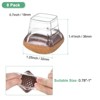 Unique Bargains Silicone Square Chair Leg Cap Floor Protectors 8 Pcs - 2 of 4