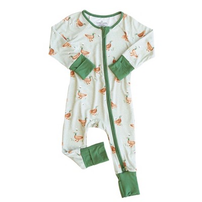 Image of Caden Lane® Lucky Ducky Convertible Zip Romper
