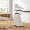 Tangkula 2PCS Sit-to-Stand Laptop Desk Cart Rolling Mobile Height Adjustable w/ Storage - 4 of 4
