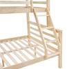 Kumasinova Bunk Bed with Thick Posts,Wood Bunk Bed with Ladder,High Guardrail for Kids Teens Bedroom,No Box Spring Needed - 4 of 4