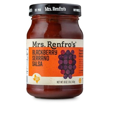 Mrs Renfro Blackberry Serrano Salsa - 6 pack, 16 oz