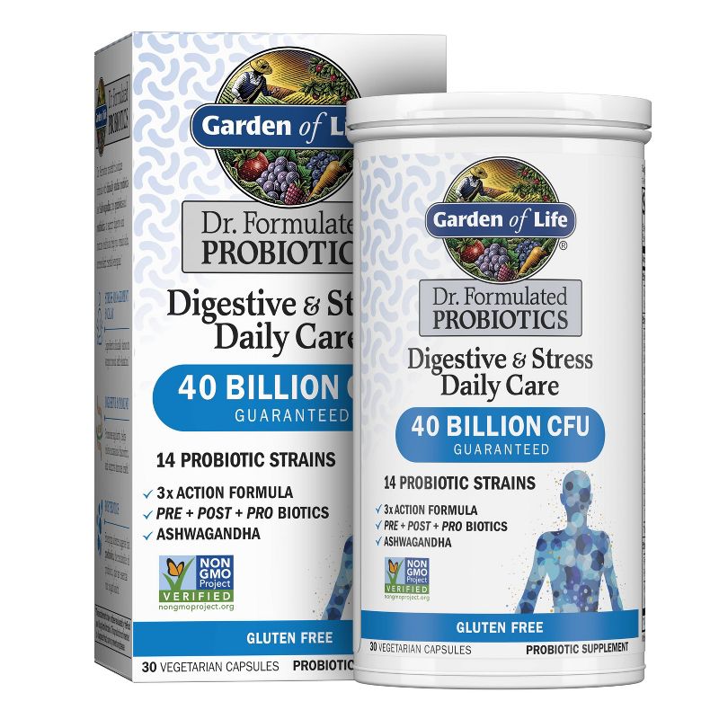 Garden of Life Dr. Formulated Digestive + Stress Probiotic - 30ct, 1 of 11