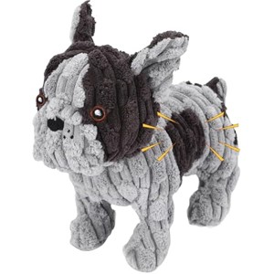 Dog Toys Plush Interactive Dog Toy with Crinkle Paper and Squeaker, Reduce Boredom and Anxiety, Cute Dog for Small Medium Large Dogs, Grey - 1 of 1