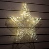 32"H Sullivans Christmas Large Silver Lighted Star, Silver - 3 of 4