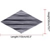 INSPIRE CHIC Women's Pleated Chiffon Contrast Color Trim Semi Sheer Stretchy Gauze Neck Scarves 1Pc - 3 of 4