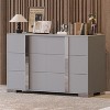 Hommoo Elegant Modern Dresser with 6 Drawers for Bedroom - 2 of 4