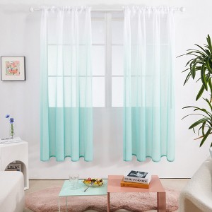 Deconovo Ombre Sheer Curtain Panel Pair(2 Panel) - 1 of 4