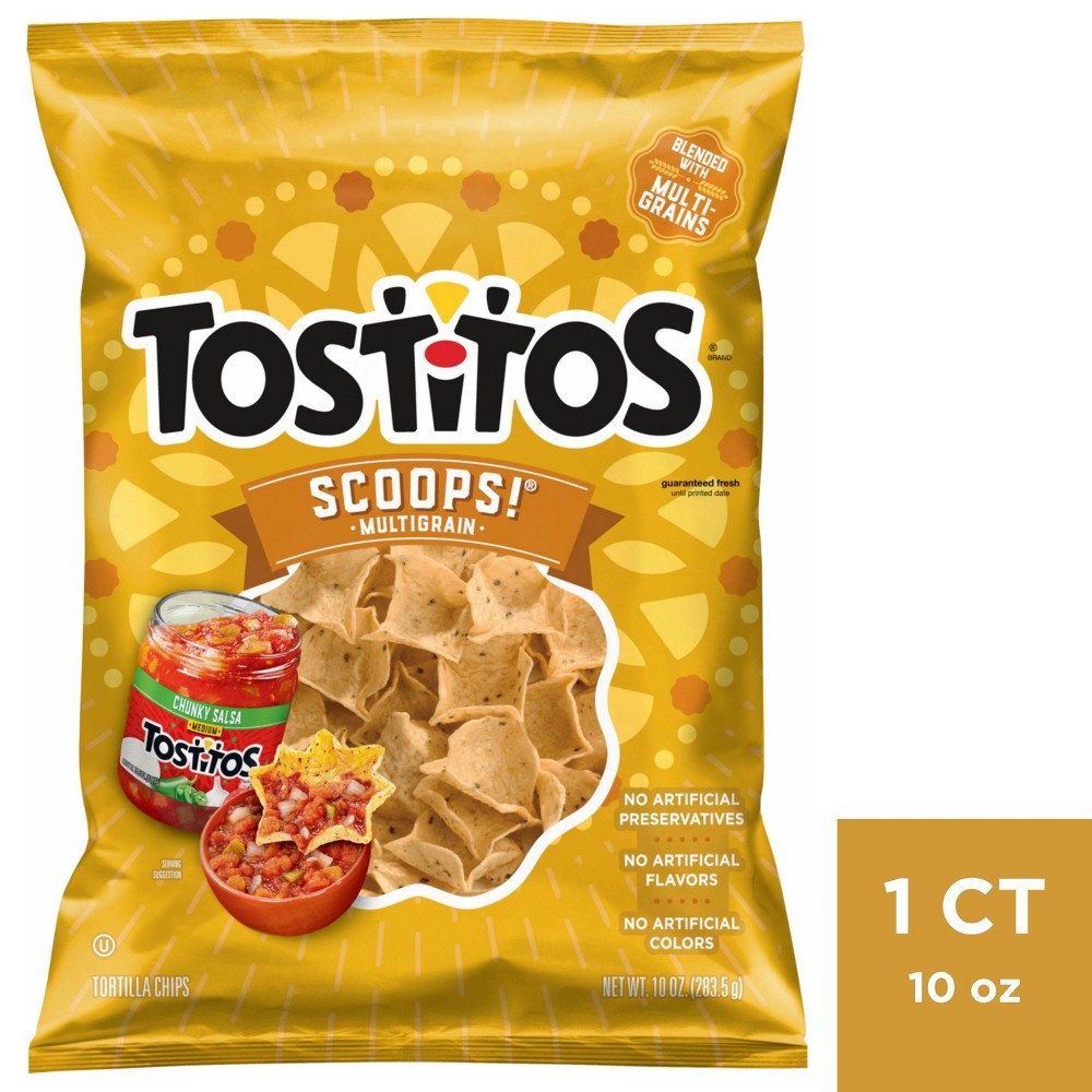 UPC 028400036337 product image for Tostitos Multigrain Scoops! Tortilla Chips-10oz | upcitemdb.com